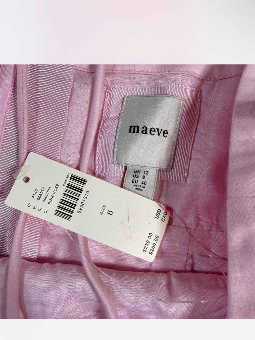 NWT Anthropologie Pink Bow-Embellished Mini Dress - Picture 5 of 11